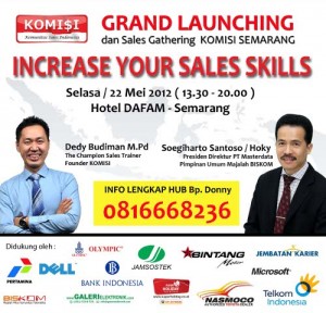 KOMISI Adakan Seminar Increase Your Sales Skill di Semarang