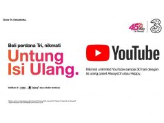 3 Indonesia Hadirkan Data Unlimited untuk Akses YouTube