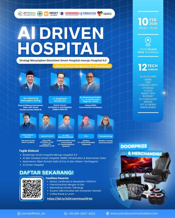 1. Surabaya AI DRIVEN HOSPITAL, Strategi Menyiapkan Ekosistem Smart Hospital menuju Hospital 5.0