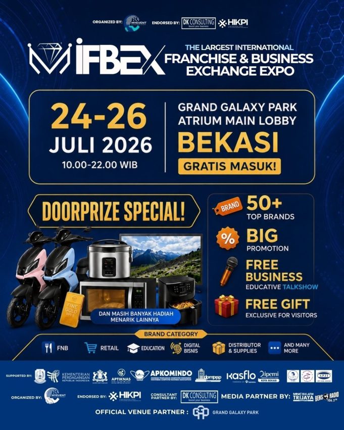 APKOMINDO, APTIKNAS, dan PERATIN Dukung IFBEX Bekasi 2026, Soegiharto Santoso Era Agentic AI Akan Mengubah Masa Depan Bisnis Franchise
