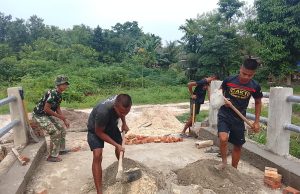 TNI Kebut Pembangunan Jembatan Garuda Armco Pekanbaru