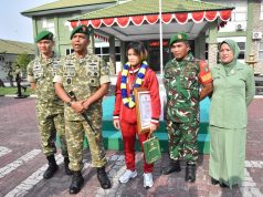 Danrem 031/WB Apresiasi Delvi Nurfadillah, Anak Prajurit Juara MMA