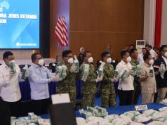 Pangdam XIX/Tuanku Tambusai Saksikan Pemusnahan Ketamin 1,3 Ton MV King Sun