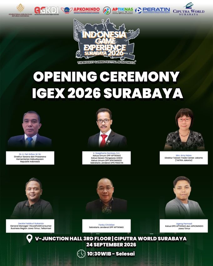 1. Indonesia Game Experience (IGEX) 2026 – Surabaya,