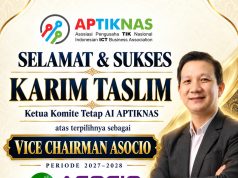 Karim Taslim Terpilih sebagai Vice Chairman ASOCIO, APTIKNAS Perkuat Peran Indonesia di Ekosistem Digital Asia–Oseania